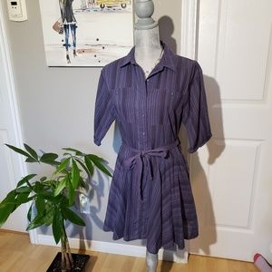 FREE PEOPLE striped cotton tunic